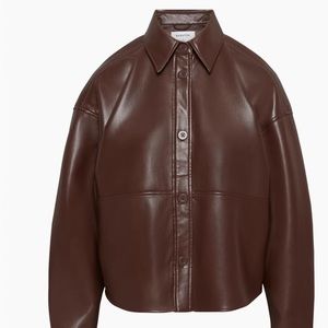 Aritzia Vegan Leather shacket
